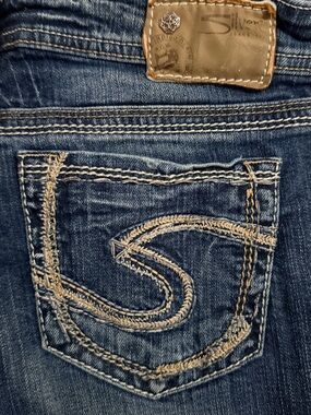 Silver Jeans Co Aiko Slim Jeans Women W28 L33 Medium Wash Stretch